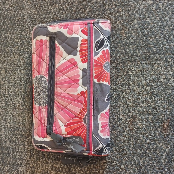 Vera Bradley Pink Floral Women's Large Wallet - Picture 7 of 10